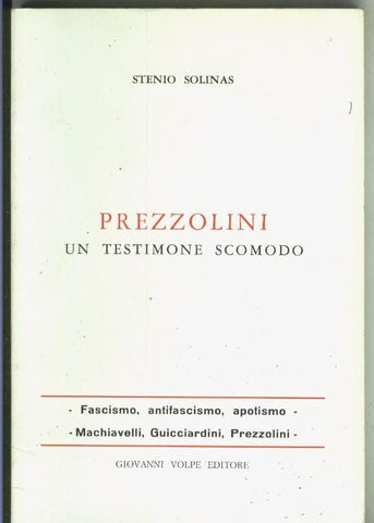 Prezzolini un testimone scomodo
