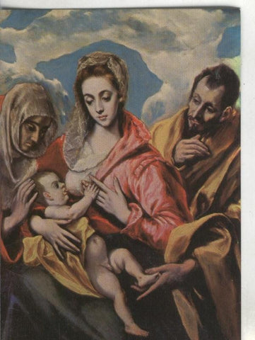 Postal 000228 : Fundacion  Tavera-Toledo: La sagrada familia (El Greco)