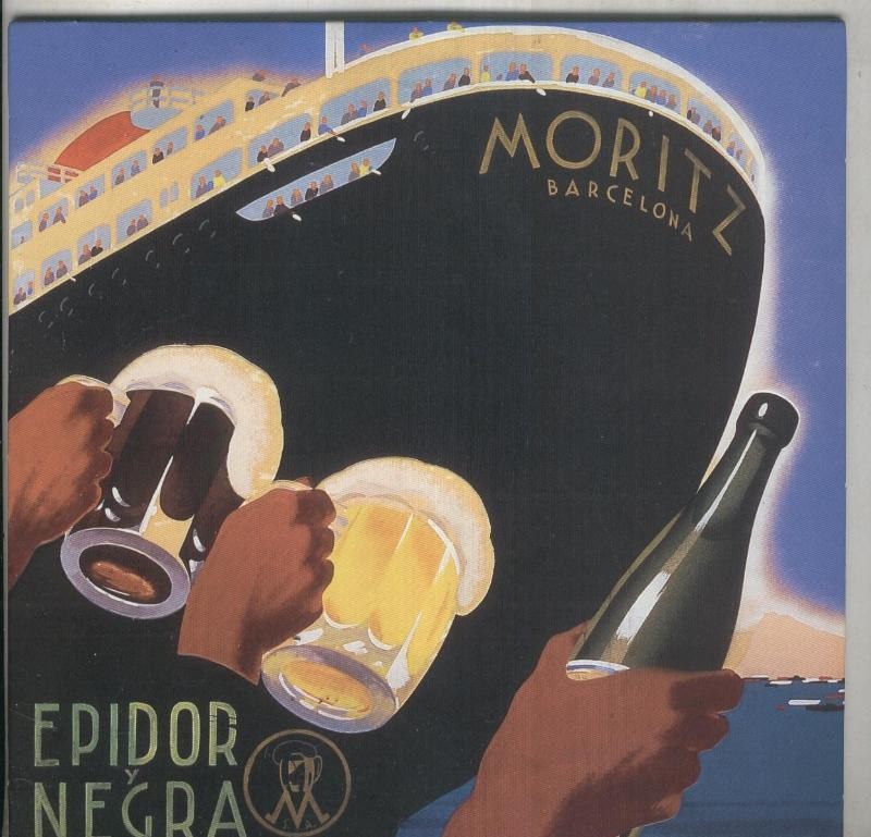 Cartel propaganda cervezas Moritz de Barcelona