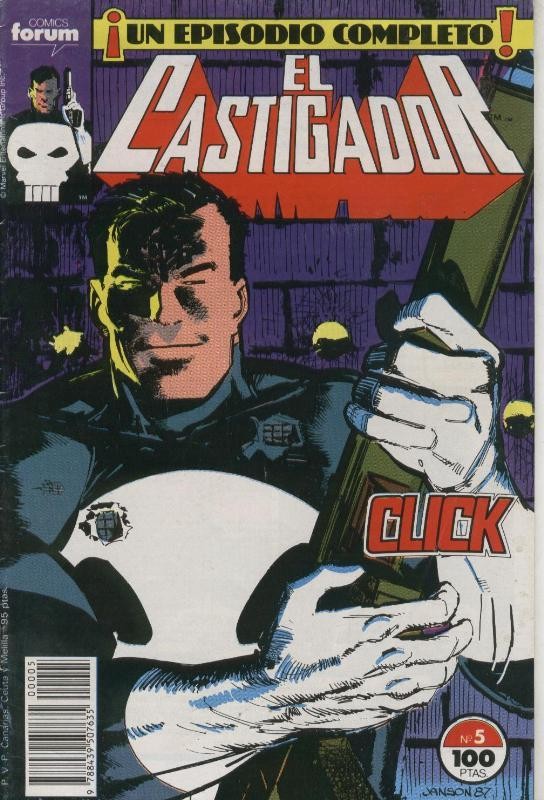 El Castigador numero 05: Ministro de la muerte (numerado 1 en trasera)