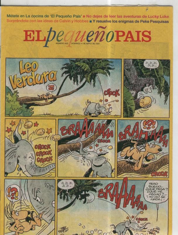 El Pequeño Pais numero 805: Calvin y Hobbes