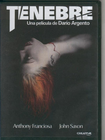 Pelicula DVD: Dario Argento: Tenebre