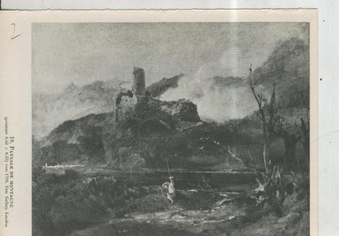 Turner lamina 02: Paysage de Montagne