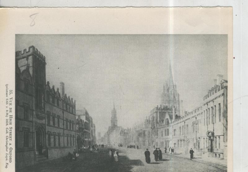 Turner lamina 08: vue de High Street a Oxford