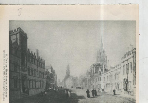 Turner lamina 08: vue de High Street a Oxford