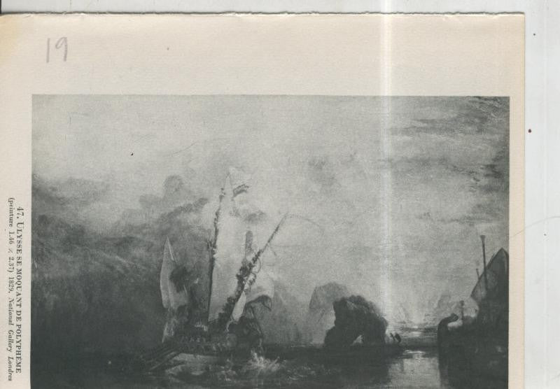 Turner lamina 19: Ulysse se moquant de polypheme