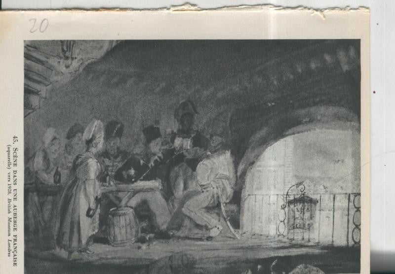 Turner lamina 20: Scene dans une auberge francaise