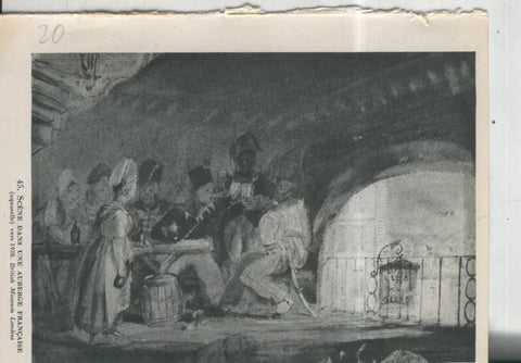 Turner lamina 20: Scene dans une auberge francaise