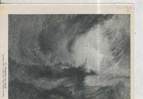 Turner lamina 24: Tempete de Neige