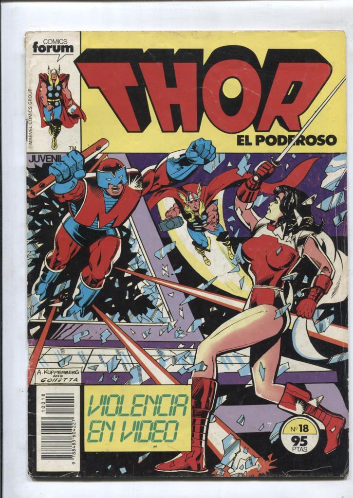 Thor el poderoso volumen 1 numero 18: (numerado 1 en trasera)