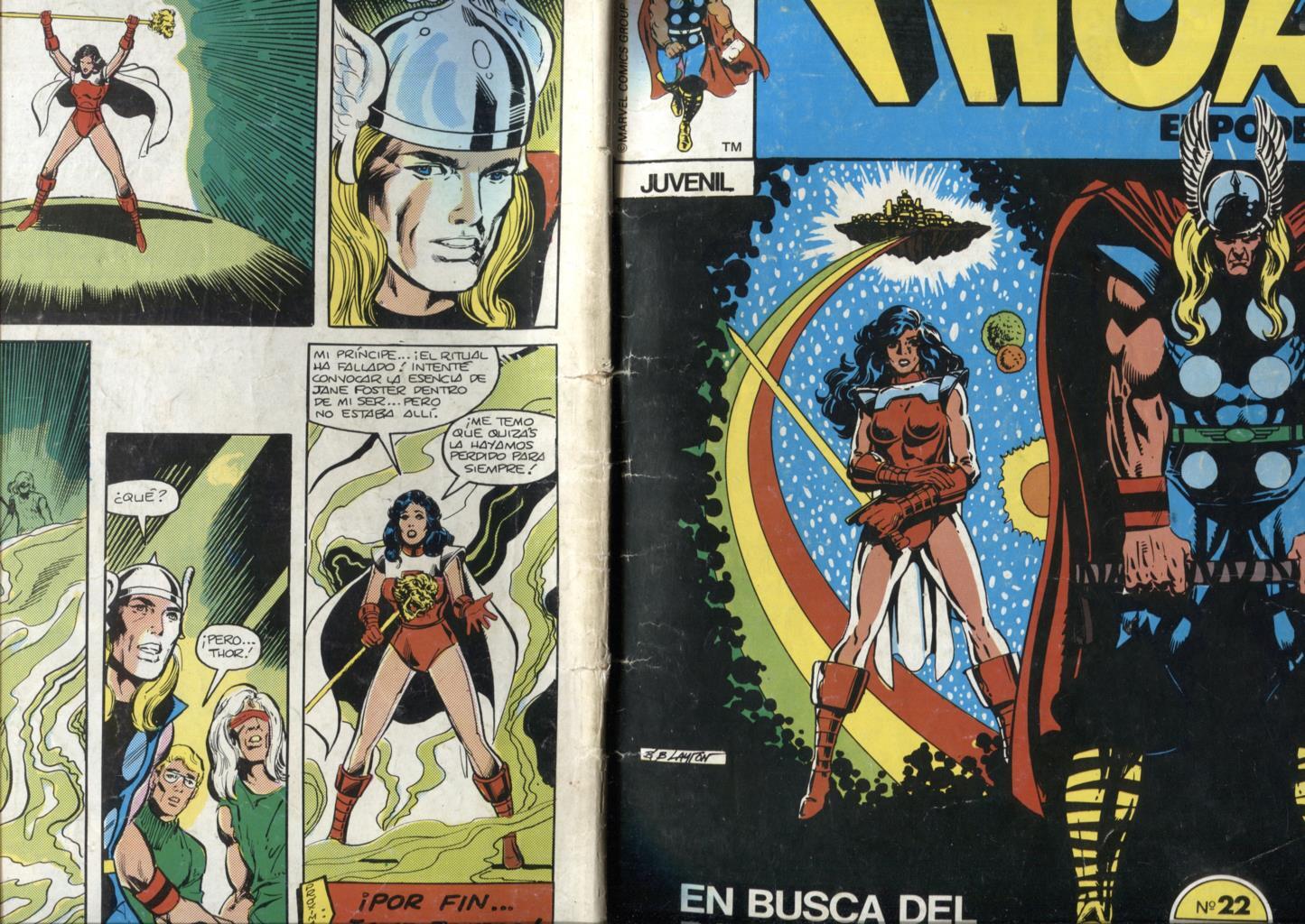 Thor el poderoso volumen 1 numero 22: (numerado 1 en trasera)