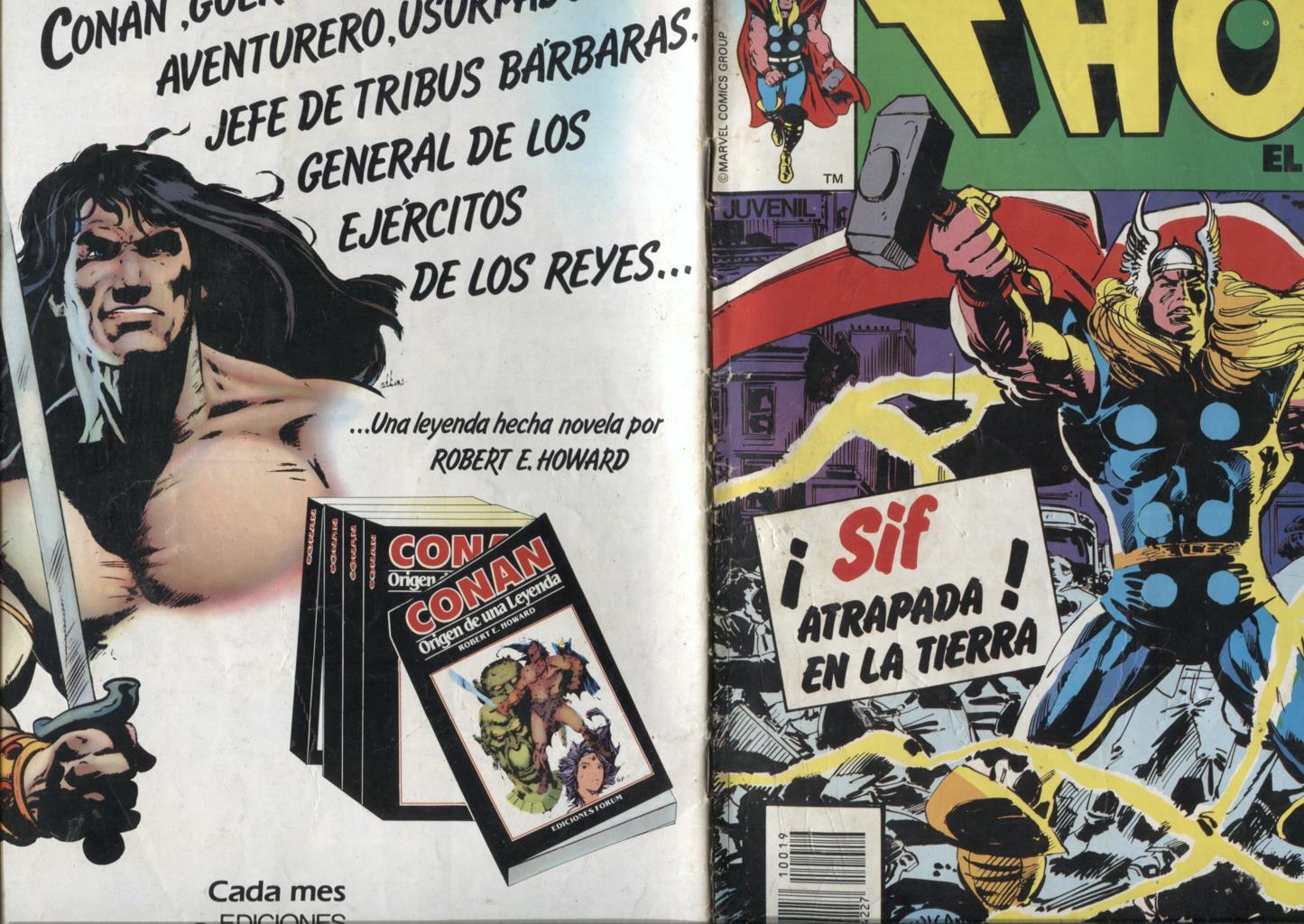 Thor el poderoso volumen 1 numero 19: (numerado 2 en trasera)