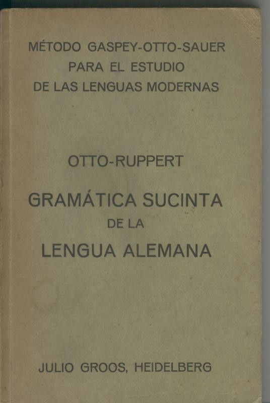 Gramatica sucinta de la lengua alemana