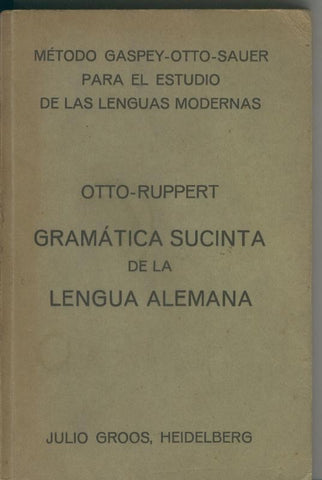Gramatica sucinta de la lengua alemana