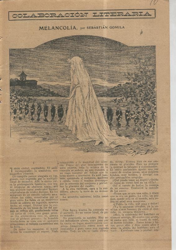La Actualidad numero 368 (23.8.1913): Melancolia por Sebastian Gomila