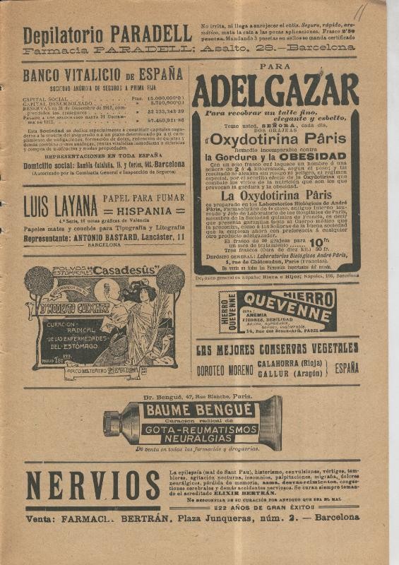La Actualidad numero 368 (23.8.1913): Propaganda comercial