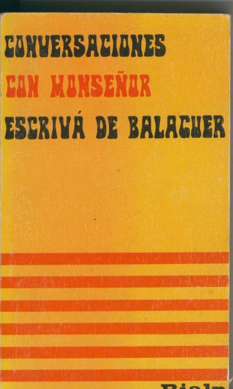 Conversaciones con Monseñor de Balaguer