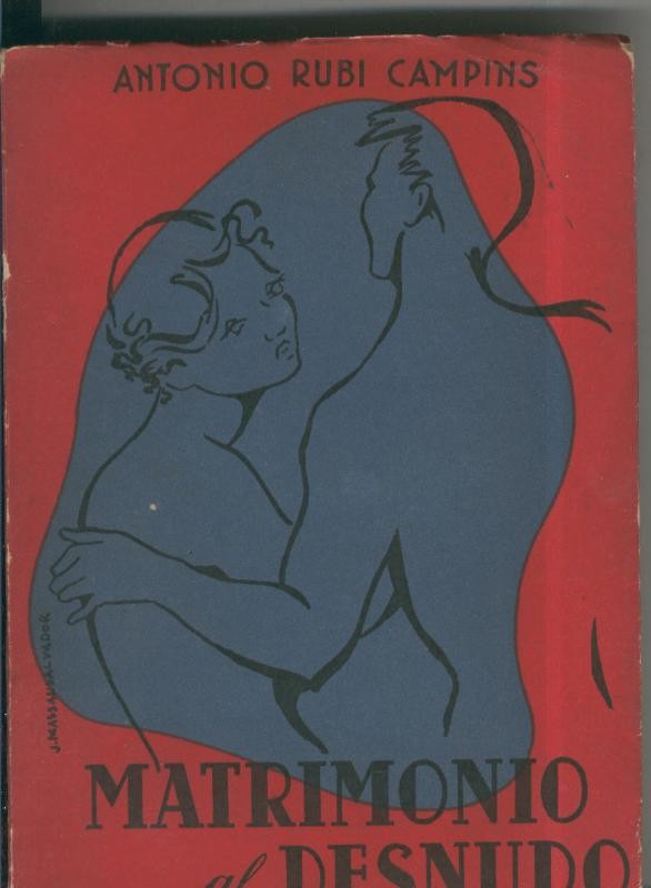 Matrimonio al desnudo (papel con manchas amarillas de haber estado en lugar humedo)
