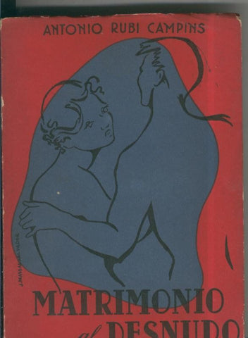 Matrimonio al desnudo (papel con manchas amarillas de haber estado en lugar humedo)