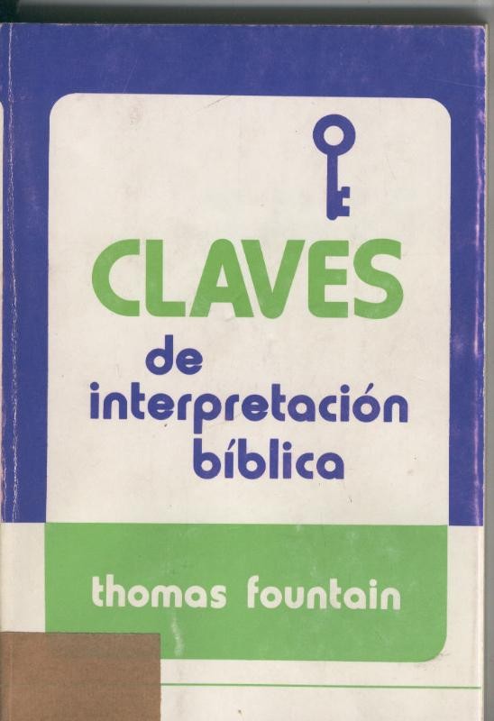 Claves de interpretacion biblica