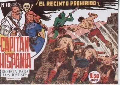 Capitan Hispania facsimil numero 18: El recinto prohibido