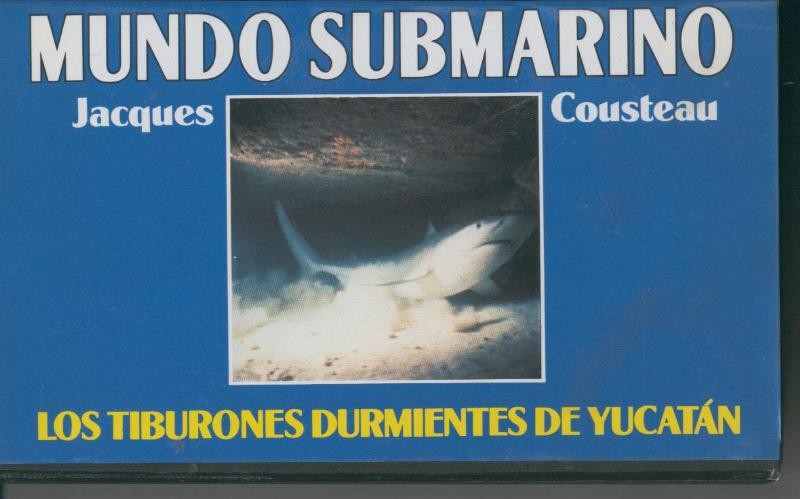 Video VHS: Jacques Cousteau: Mundo Submarino numero 32: Los tiburones durmientes de Yucatan