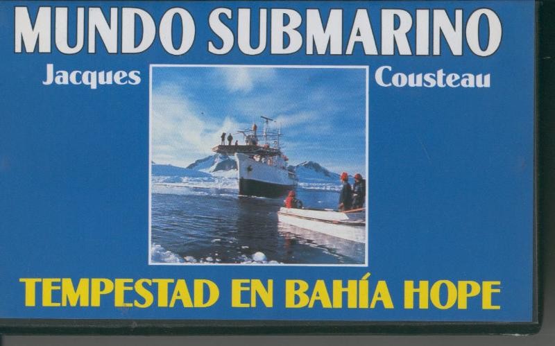 Video VHS: Jacques Cousteau: Mundo Submarino numero 28: Tempestad en bahia Hope