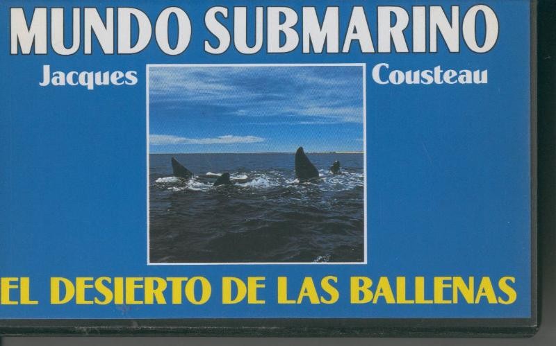 Video VHS: Jacques Cousteau: Mundo Submarino numero 08: El desierto de las ballenas