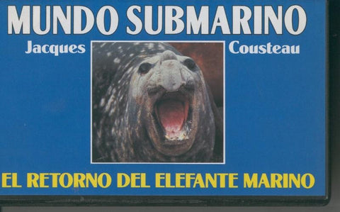Video VHS: Jacques Cousteau: Mundo Submarino numero 10: El retorno del elefante marino