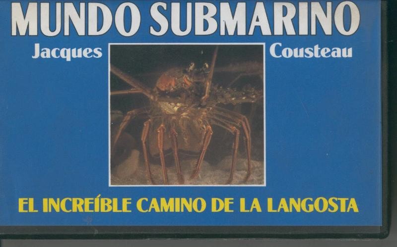 Video VHS: Jacques Cousteau: Mundo Submarino numero 36: El increible camino de la langosta