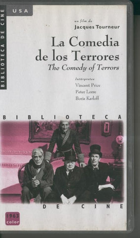 Video VHS: La comedia de los terrores