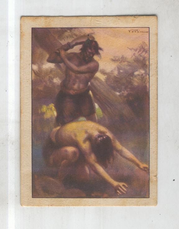 Cromo: Historia Sagrada numero II: Cain da muerte a su hermano Abel