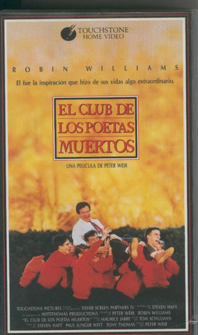 Video VHS: El club de los poetas muertos
