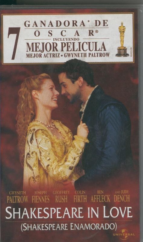 Video VHS:  Shakespeare in love