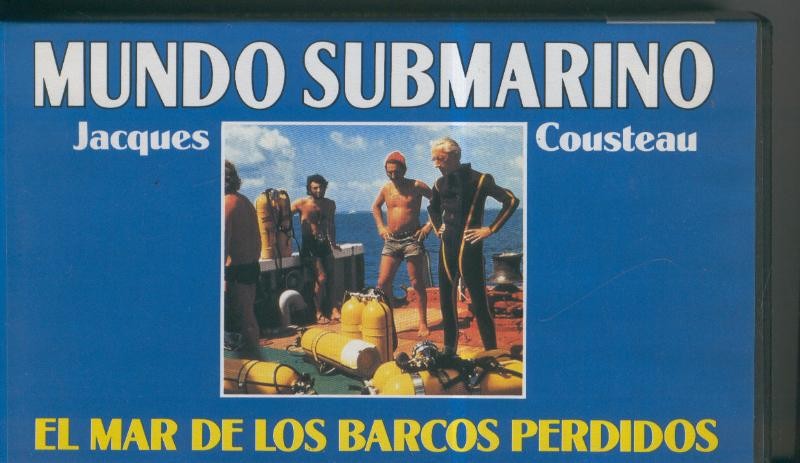 Video VHS: Jacques Cousteau: Mundo Submarino numero 14: El mar de los barcos perdidos