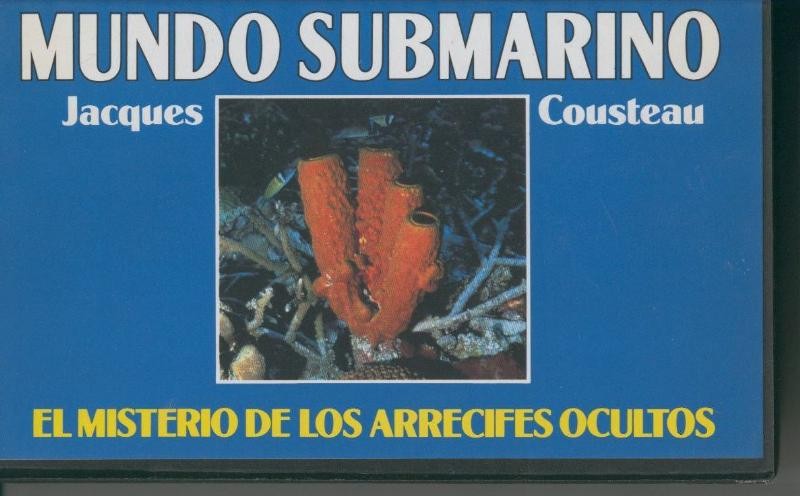 Video VHS: Jacques Cousteau: Mundo Submarino numero 34: El misterio de los arrecifes ocultos