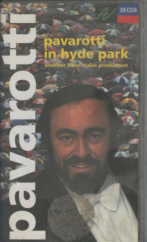 Video VHS: Pavarotti in hyde park