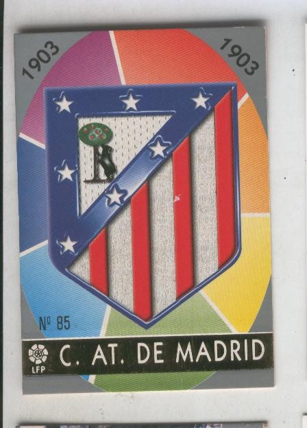 Cromo Liga 97/98: C.At.de Madrid numero 085: Escudo