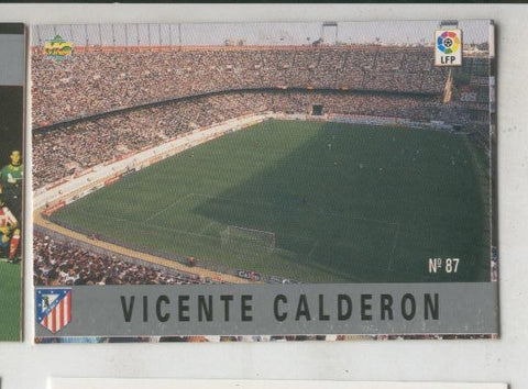 Cromo Liga 97/98: C.At.de Madrid numero 087: Estadio Vicente Calderon