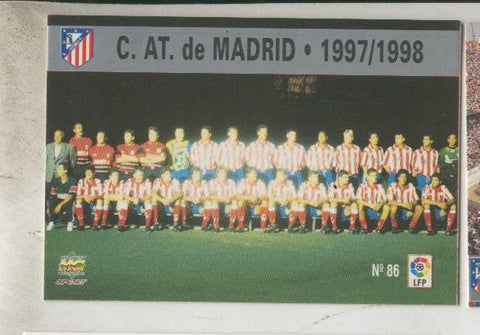 Cromo Liga 97/98: C.At.de Madrid numero 086: Foto plantilla