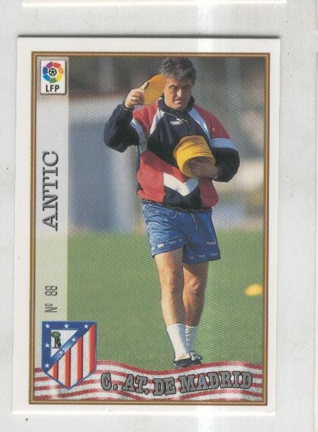 Cromo Liga 97/98: C.At.de Madrid numero 088: Antic (entrenador)