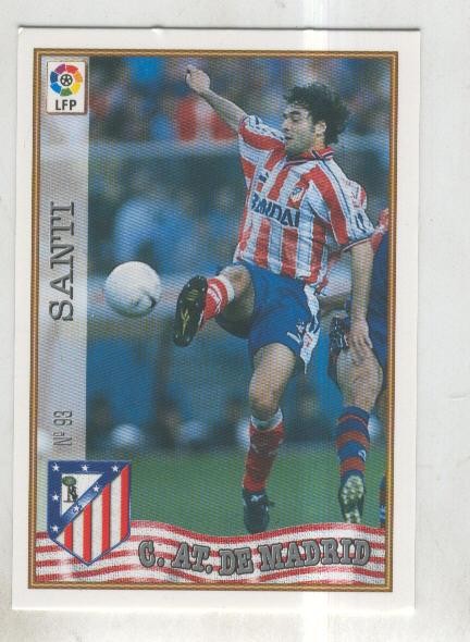 Cromo Liga 97/98: C.At.de Madrid numero 093: Santi