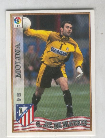 Cromo Liga 97/98: C.At.de Madrid numero 089: Molina