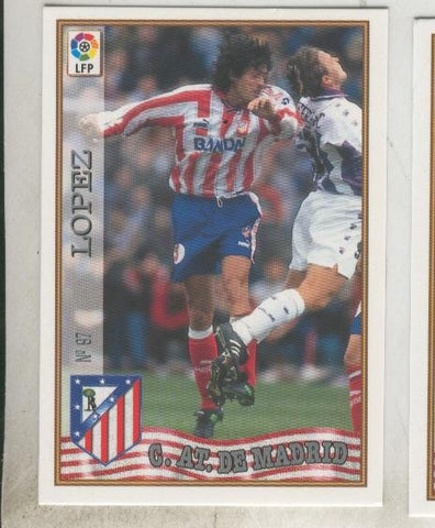 Cromo Liga 97/98: C.At.de Madrid numero 097: Lopez