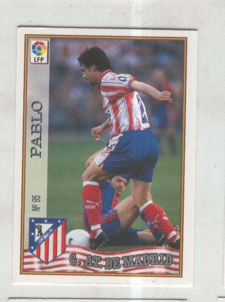 Cromo Liga 97/98: C.At.de Madrid numero 095: Pablo