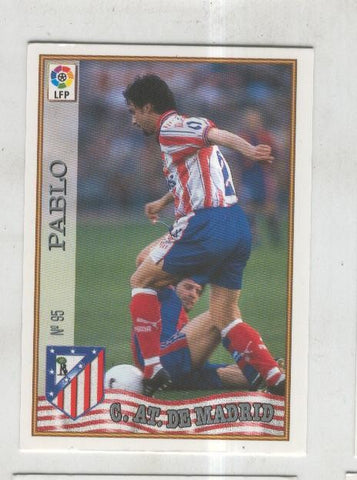 Cromo Liga 97/98: C.At.de Madrid numero 095: Pablo