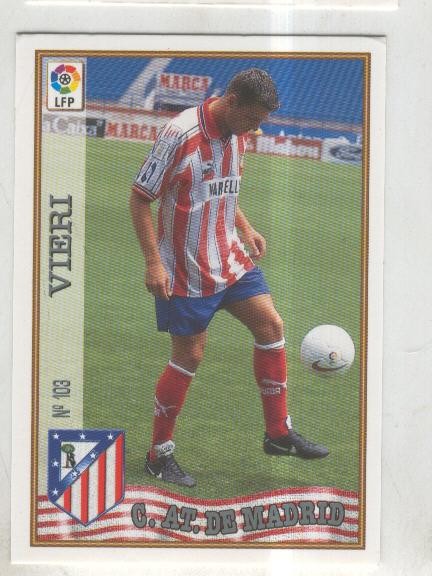 Cromo Liga 97/98: C.At.de Madrid numero 103: Vieri