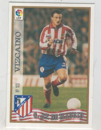 Cromo Liga 97/98: C.At.de Madrid numero 103: Vizcaino