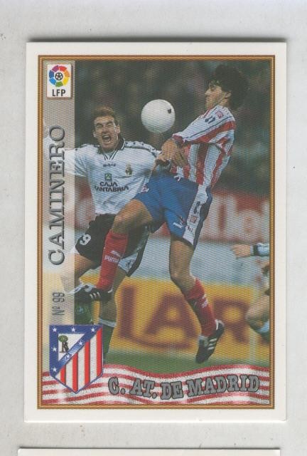 Cromo Liga 97/98: C.At.de Madrid numero 099: Caminero