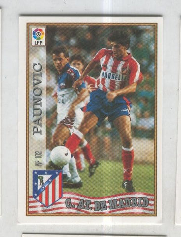 Cromo Liga 97/98: C.At.de Madrid numero 102: Paunovic